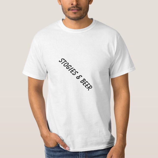 T-shirts stogies & cerveja (Frente)