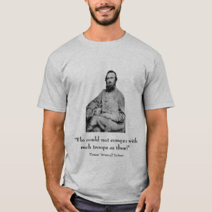T-shirts Stonewall Jackson e citações - cinza