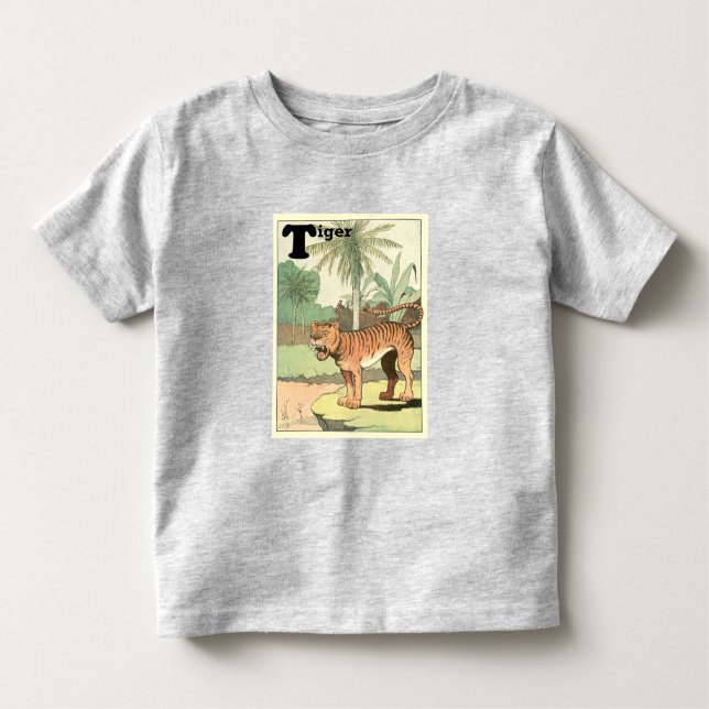 T-shirts Storybook Tiger Ilustrado (Frente)