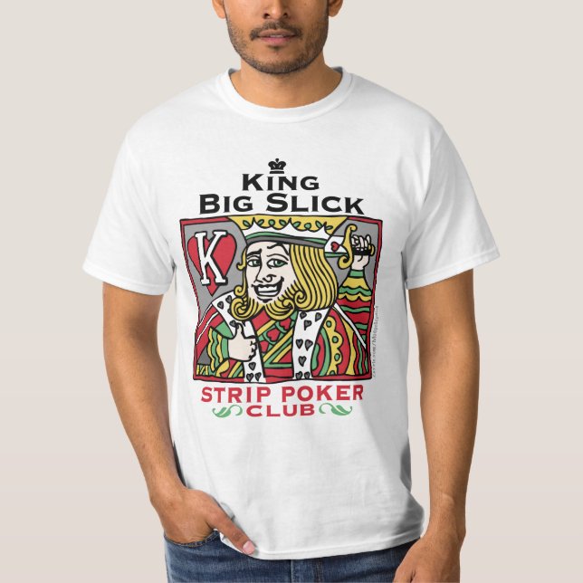 T-shirts Strip_poker_king_zazzle (Frente)