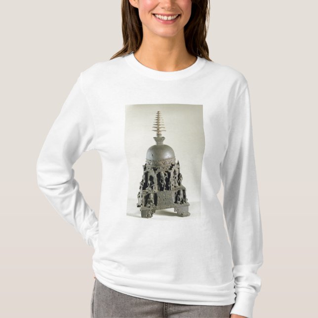 T-shirts Stupa, Pala, Nalanda, Bihar (bronze) (Frente)