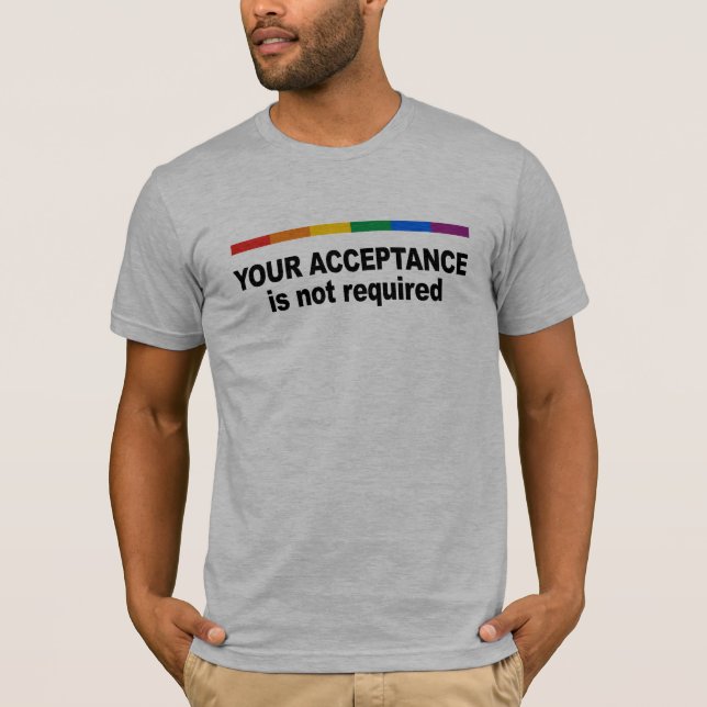 T-shirts Sua aceitação não é exigida (Frente)