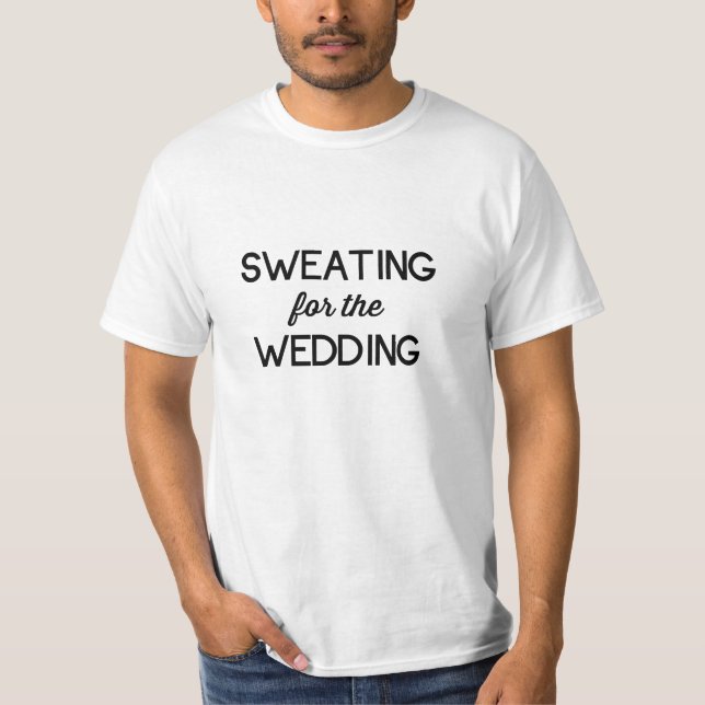T-shirts Suando para o casamento (Frente)