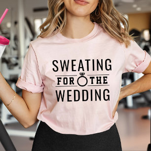 T-shirts Suar para o Ajuste do Casamento Noiva Rosa