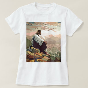 T-shirts Suave manso de Jesus - e -