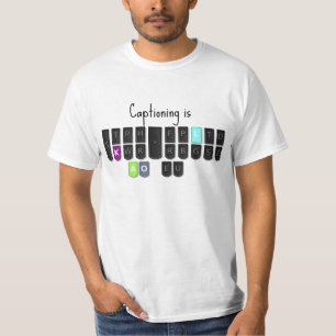 T-shirts Subtitular é teclado legal de Steno