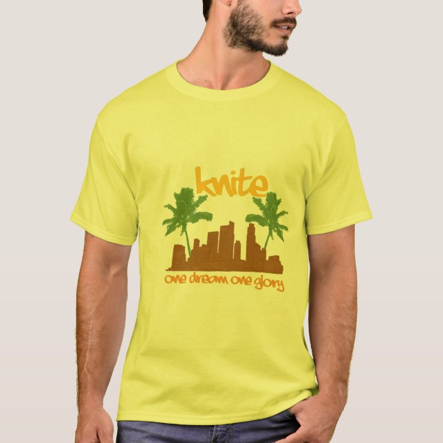 T-shirts suburbano urbano do knite (Frente)