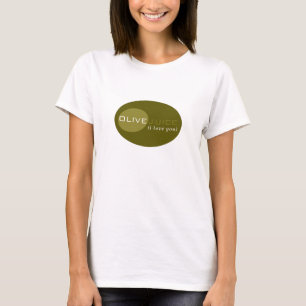 T-shirts Suco verde-oliva (eu te amo)