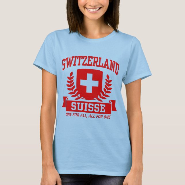 T-shirts Suiça Suisse (Frente)