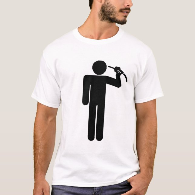 T-shirts Suicídio pelo óleo (Frente)