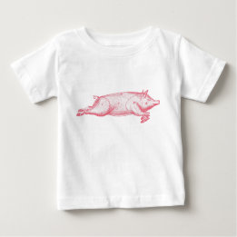 T-shirts Suíno Rosa