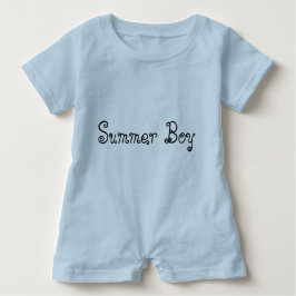 T-shirts Summer Boy Typografia Baby Romper