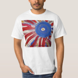 T-shirts "Sun star spangled" por doces molha o artista do