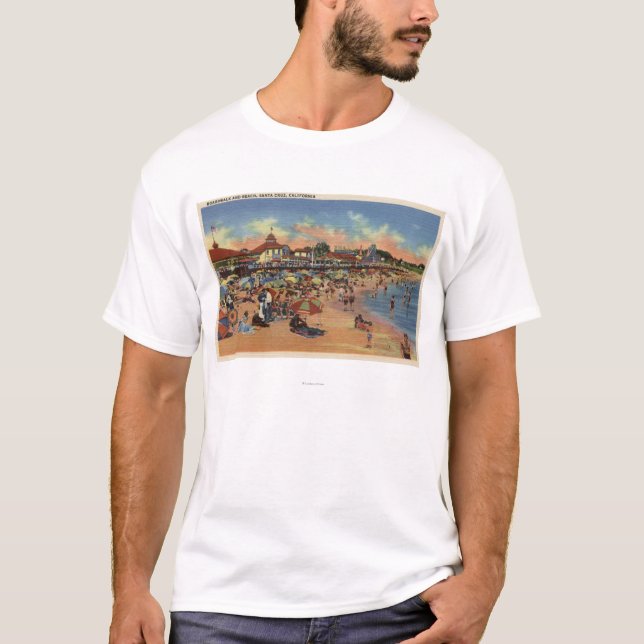 T-shirts Sunbathers & nadadores no passeio à beira mar & na (Frente)