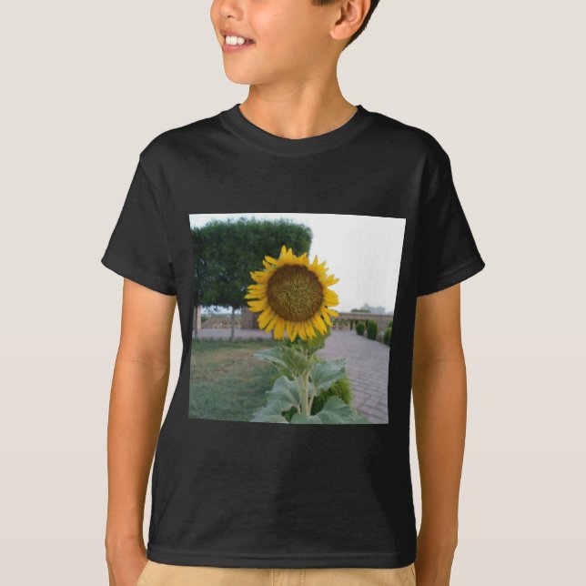 T-shirts Sunflower Art Impressão (Frente)