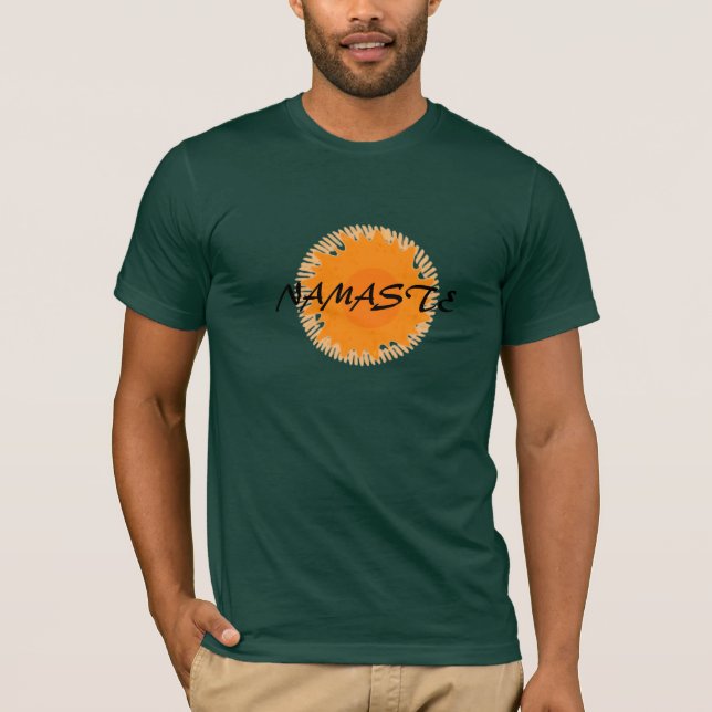 T-shirts Sunny Namaste - Yoga Tee (Frente)