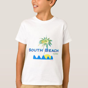 T-shirts Sunny South Beach, Flórida
