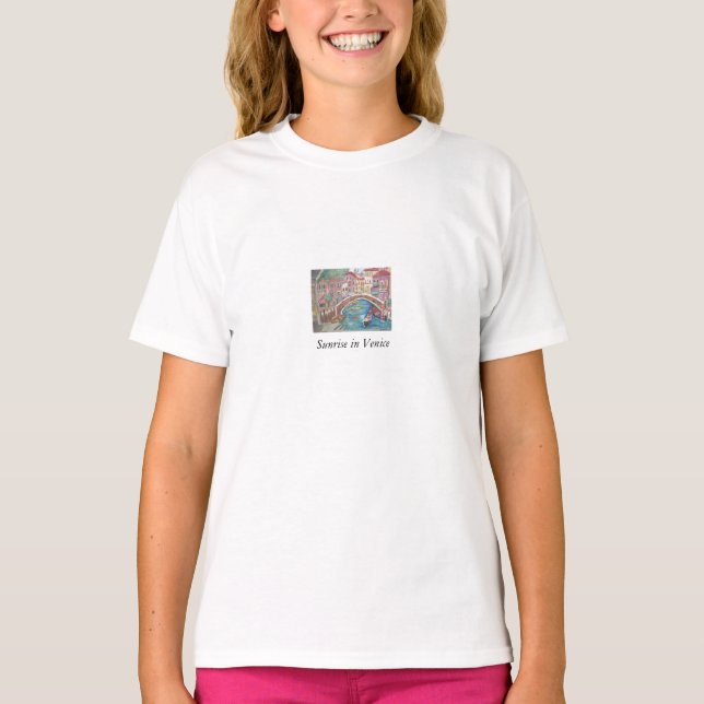 T-shirts Sunrise em Veneza, Itália (Frente)