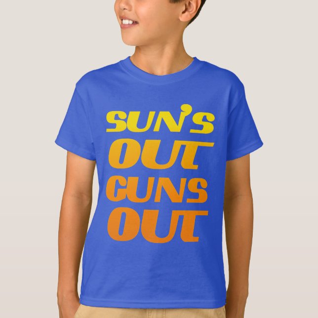 T-shirts Suns Sun Foge malhação Divertida e ginástica (Frente)