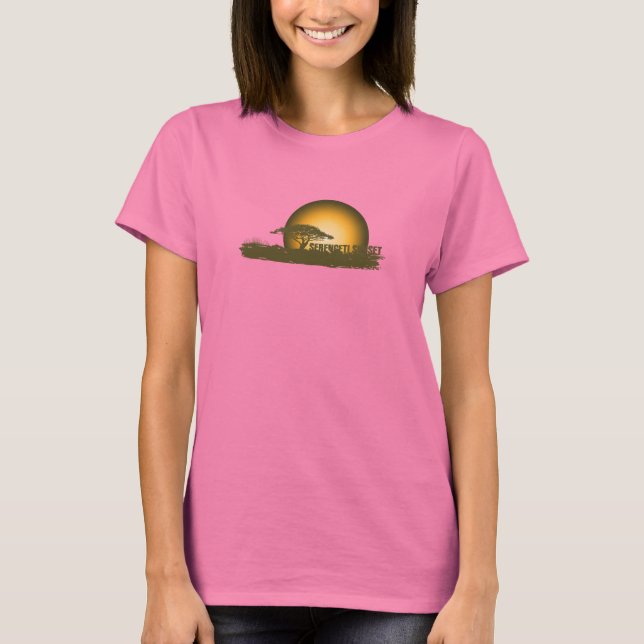 T-shirts Sunset Africano - Escuro (Frente)