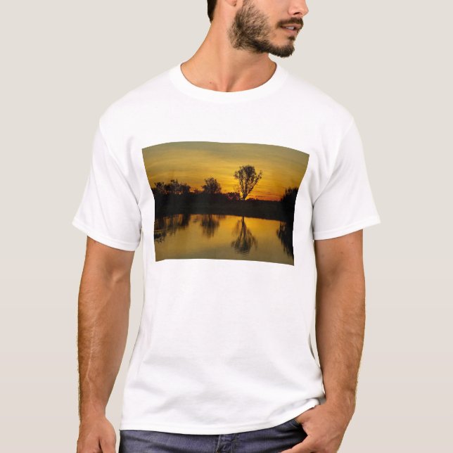 T-shirts Sunset, Billabong Amarelo (Frente)