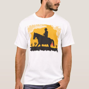 T-shirts Sunset Cowboy