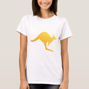 T-shirts Sunset Orange Australian Kangaroo