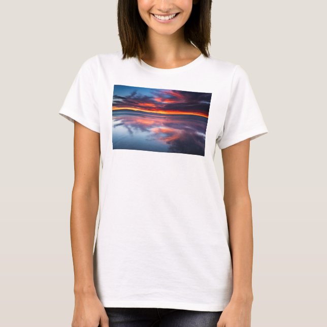 T-shirts Sunset sobre as Ilhas do Canal, AC (Frente)