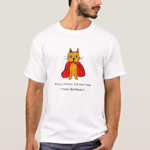 T-shirts Super Cat Combatendo Crime Para (i)