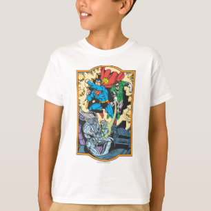 T-shirts Super-homem e Lanterna Verde Lutam Contra o Brain