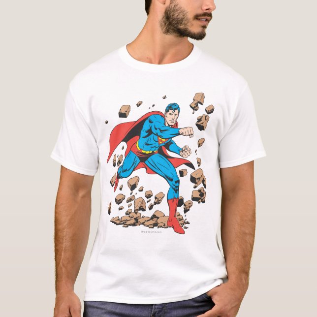 T-shirts Super-Homem Executa em Rubble (Frente)