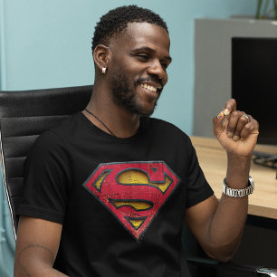 T-shirts Super-Homem  Logotipo em dificuldades