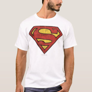T-shirts Super-Homem  Logotipo Grunge