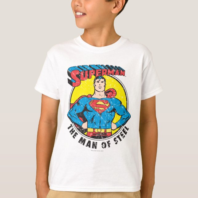 T-shirts Super-Homem O Homem de Aço (Frente)