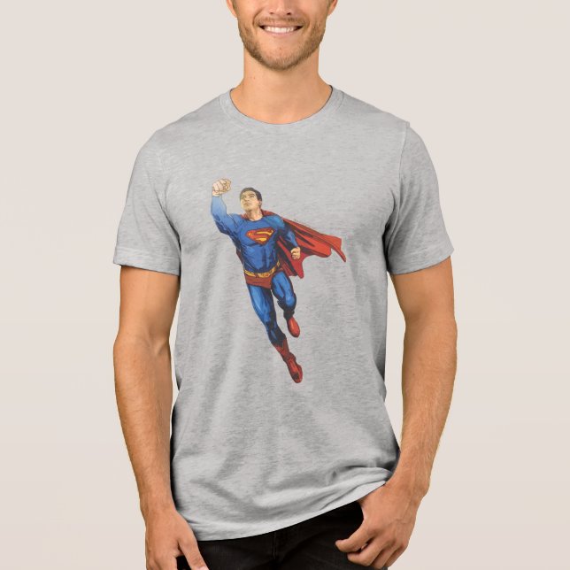 T-shirts Super-Homem Voando Esquerda (Frente)