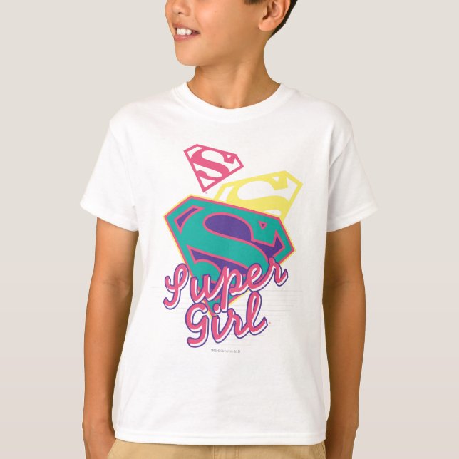 T-shirts Supergirl Cursive (Frente)