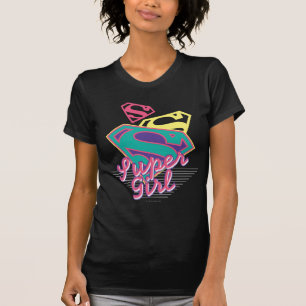T-shirts Supergirl Cursive