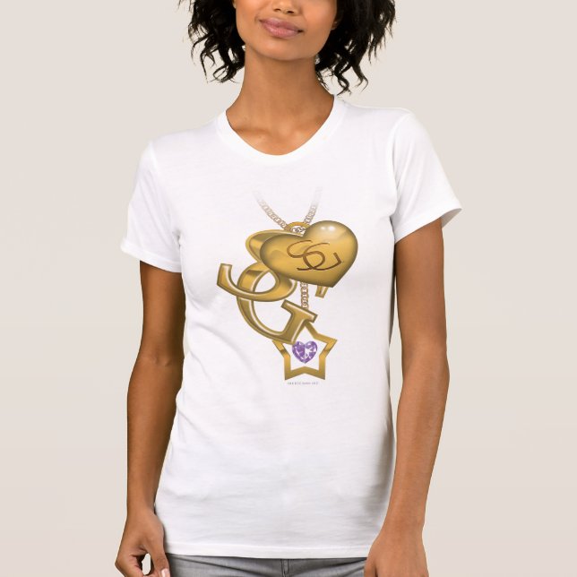 T-shirts Supergirl Dourado Locket (Frente)