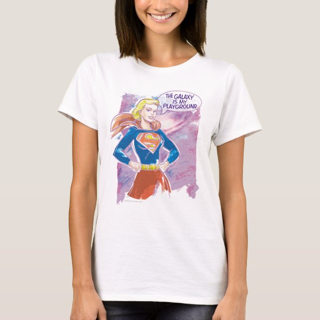 T-shirts Supergirl Galaxy (Frente)