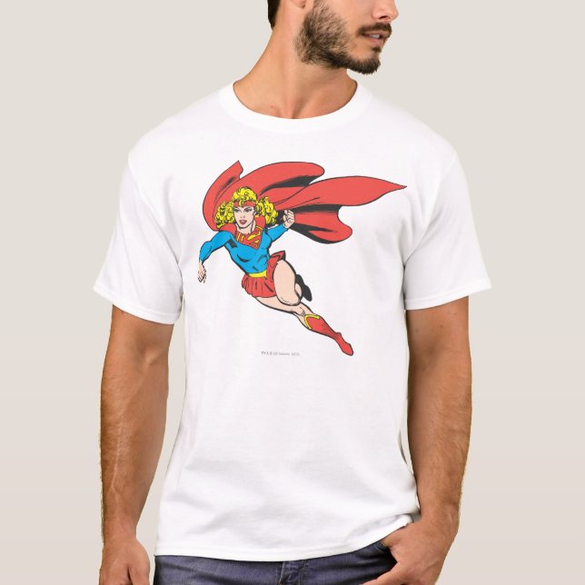 T-shirts Supergirl Leaps e Punhos (Frente)
