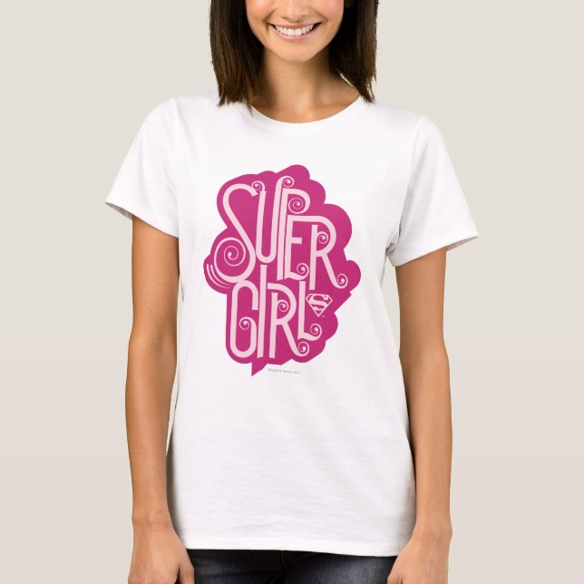 T-shirts Supergirl Swirl 1 (Frente)