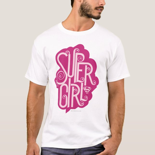 T-shirts Supergirl Swirl 1 (Frente)