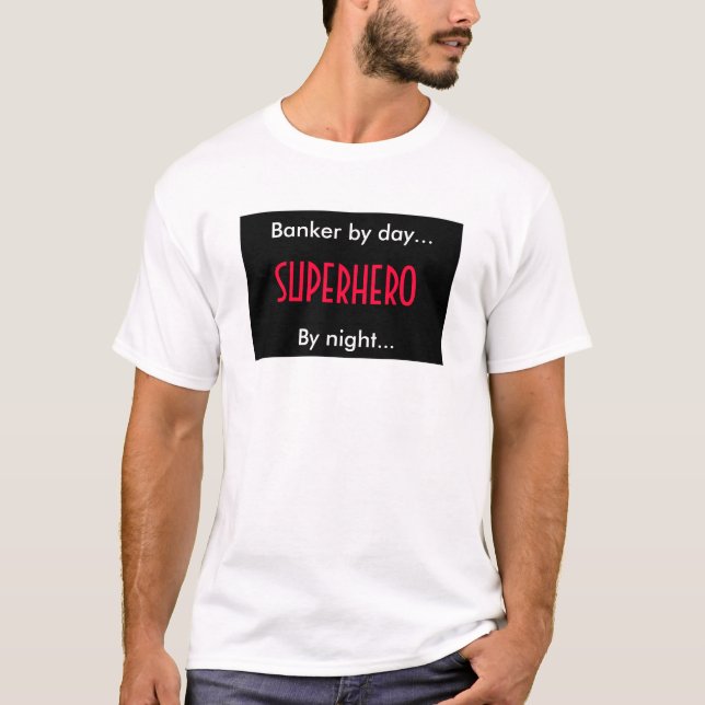 T-shirts Superherói Banker (Frente)