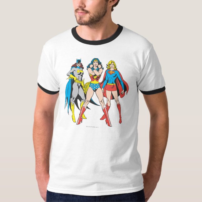 T-shirts Superheroínas Pose (Frente)