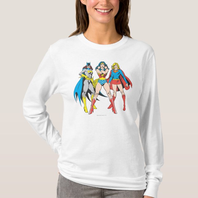 T-shirts Superheroínas Pose (Frente)