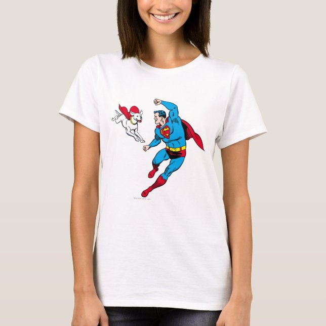 T-shirts Superman e Krypto 2 (Frente)