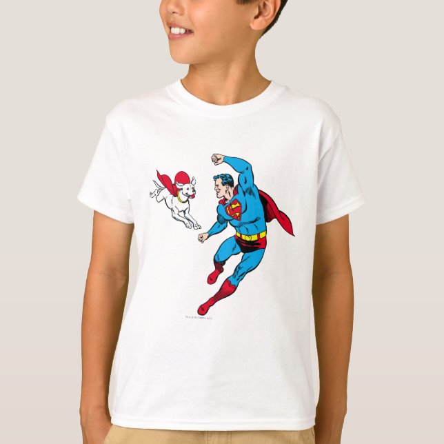 T-shirts Superman e Krypto 2 (Frente)