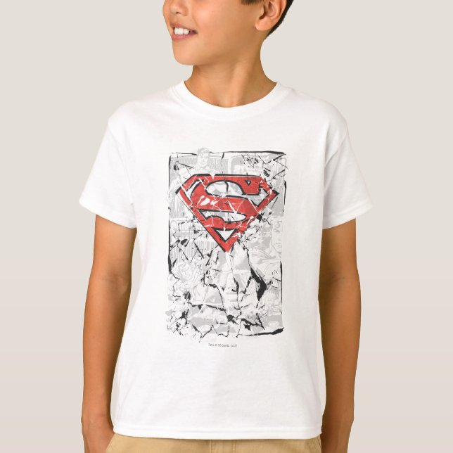 T-shirts Superman Estilizado | Logotipo em quadrinhos amass (Frente)
