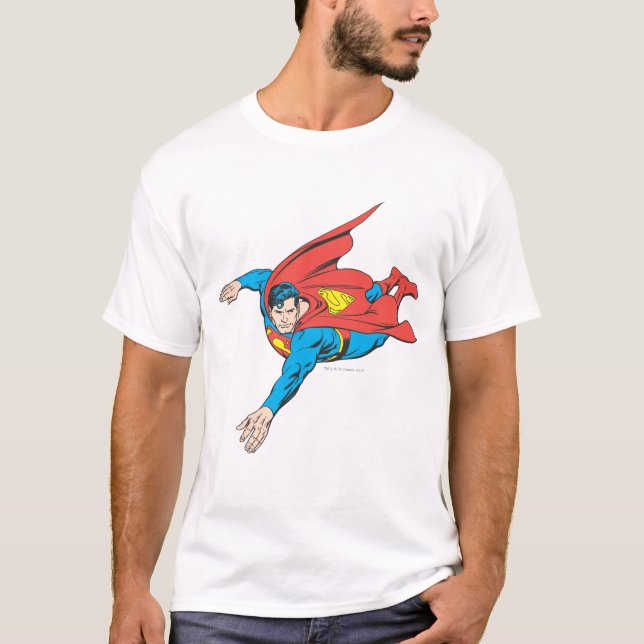 T-shirts Superman mergulha à esquerda (Frente)