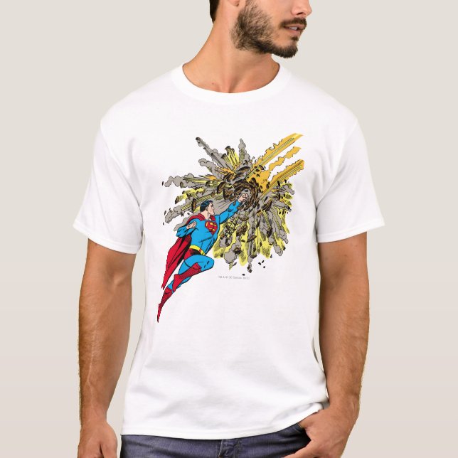 T-shirts Superman Pára um meteoro (Frente)